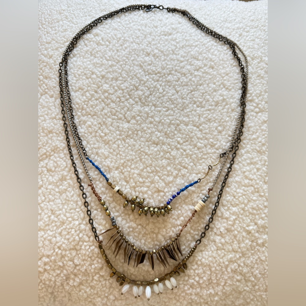 Anthropology Stack Necklace